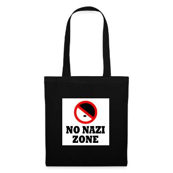 Contre la droite - pas de zone nazie - Sac en tissu - noir - Devant