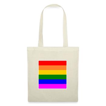 Drapeau arc-en-ciel LGBT - Sac en tissu - nature - Devant