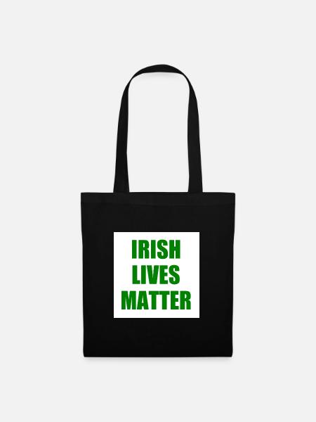 irish lives matter - Stoffbeutel - Schwarz