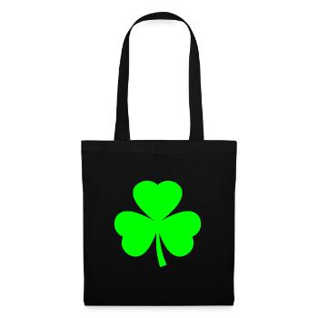 Irland kleeblatt - Stoffbeutel - Schwarz - Vorne
