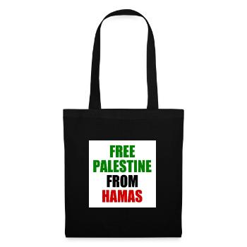 Free palestine - Sac en tissu - noir - Devant