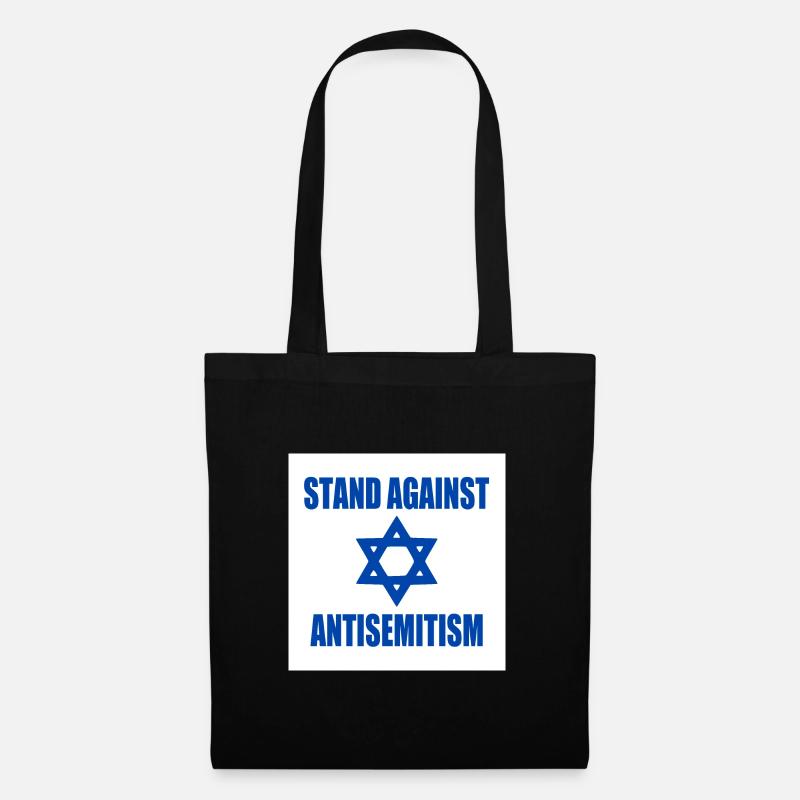 stand against antisemitism - Stoffbeutel - Schwarz
