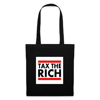 Tax the rich - Stoffbeutel - Schwarz - Vorne