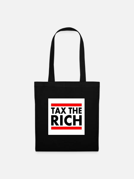 Tax the rich - Stoffbeutel - Schwarz