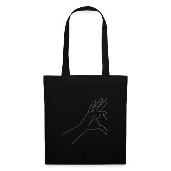 HeartHand Droite - Sac en tissu - noir - Devant
