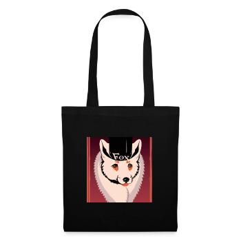 Arctic fox with bowler - Tote Bag - black - Front