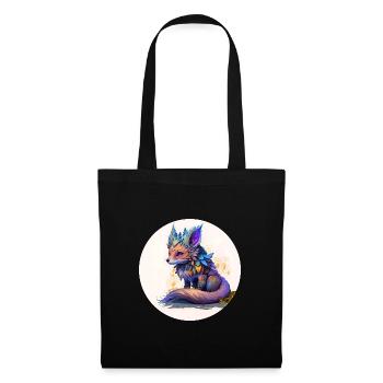 Animal fox fantasy and cute - Tote Bag - black - Front