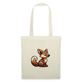 Fuchs im Cartoon Style - Stoffbeutel - Natur - Vorne