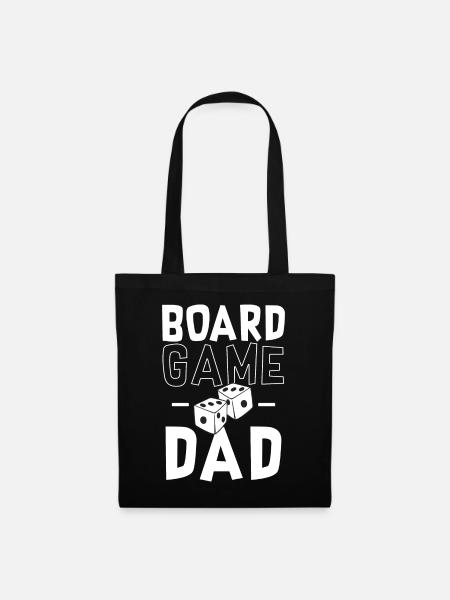 Board Game Dad - Papa Brettspiele Fan - Stoffbeutel - Schwarz