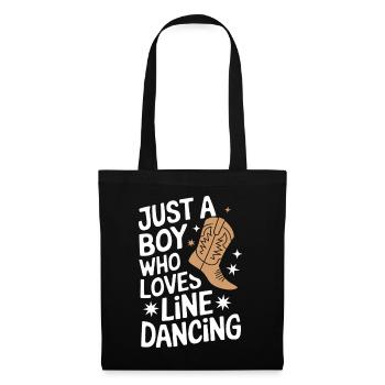 Danse en ligne Danseurs - Sac en tissu - noir - Devant