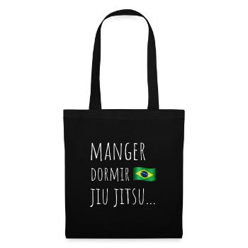 jiujitsu art martial - Sac en tissu - noir - Devant