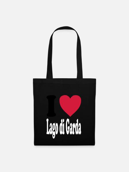I love Lago di Garda (All Colors!) - Tote Bag - black