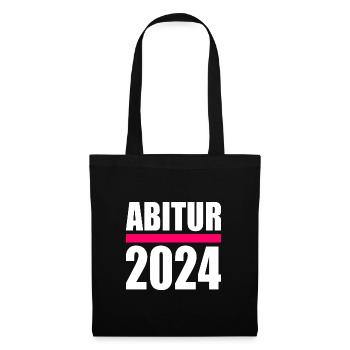 Abitur 2024 - Stoffbeutel - Schwarz - Vorne