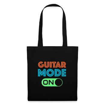 Guitar Mode on | Gitarre, Musik, Musikschule - Stoffbeutel - Schwarz - Vorne