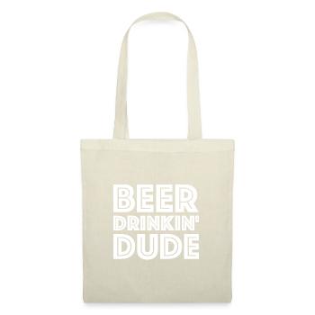 Beer Drinking Dude | Party, Beer, Grill - Tote Bag - nature - Front