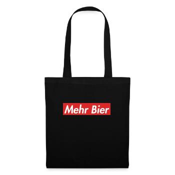 Bayern Fussball sprüche fun lustig Berg Mountain - Stoffbeutel - Schwarz - Vorne