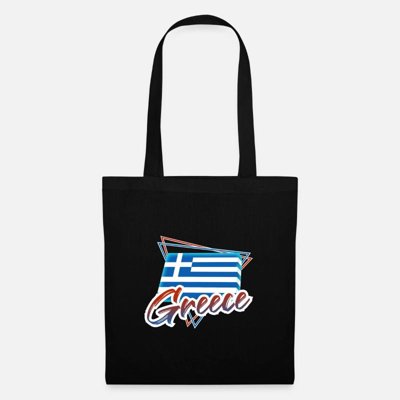 Grèce - Sac en tissu - noir