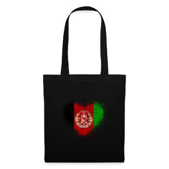 Afghanistan - Sac en tissu - noir - Devant