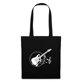 E-Gitarre - Stoffbeutel - Schwarz - Vorne