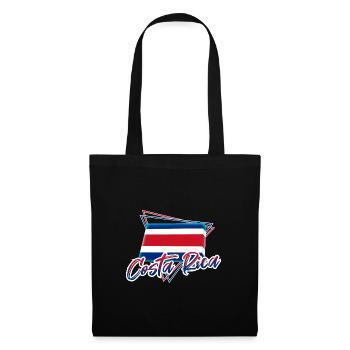 Costa Rica - Stoffbeutel - Schwarz - Vorne