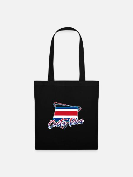 Costa Rica - Stoffbeutel - Schwarz
