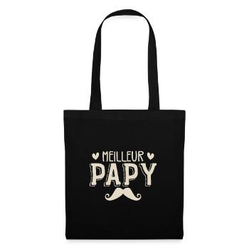 Meilleur PAPY - Sac en tissu - noir - Devant