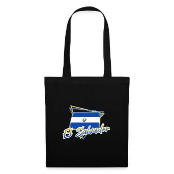 El Salvador - Stoffbeutel - Schwarz - Vorne