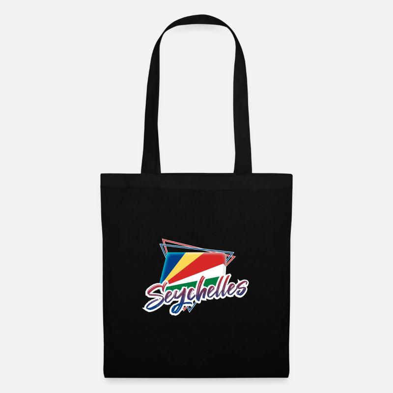 Seychellen - Stoffbeutel - Schwarz