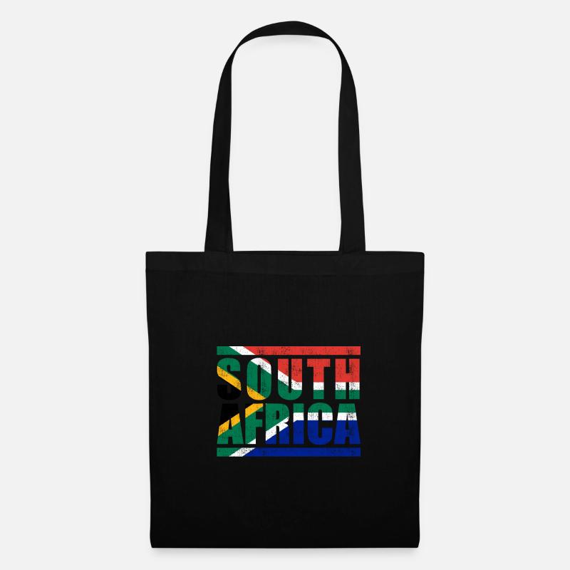 Südafrika - Stoffbeutel - Schwarz
