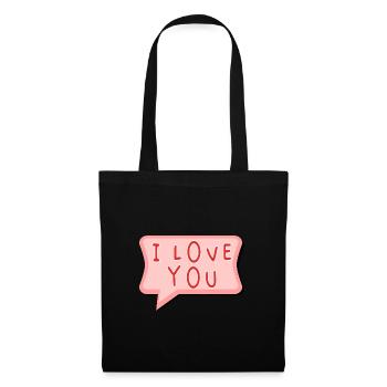 PAAR. GERADE VERHEIRATET. Junggesellinnenabschied. HEILIGER VALENTINSTAG. MARIES - Stoffbeutel - Schwarz - Vorne
