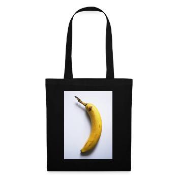 banane - Sac en tissu - noir - Devant