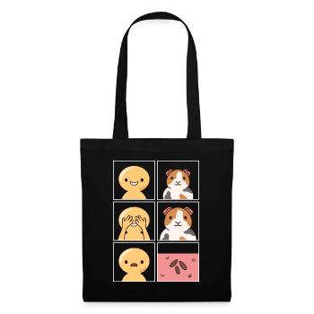 Guinea Pig Poop Design for Guinea Pig Fan - Tote Bag - black - Front