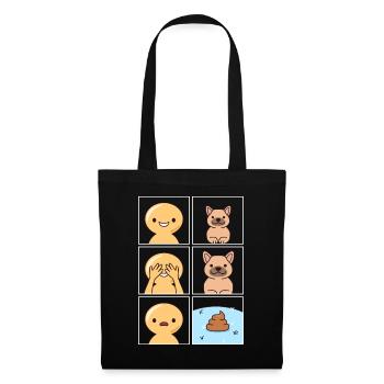 Dog Poop Design for Dog Owners - Tote Bag - black - Front