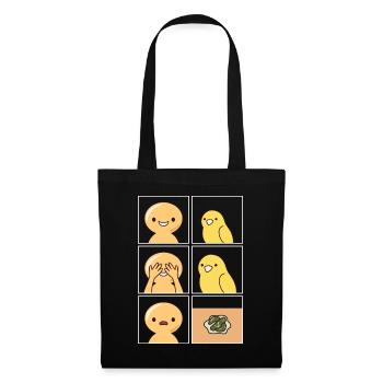 Canary Poop Design pour Canary Holder - Sac en tissu - noir - Devant