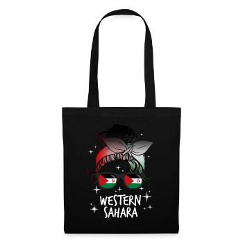 Sahara occidental - Sac en tissu - noir - Devant