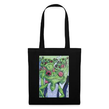 Équipe Grenouille, Équipe Marié, Enterrement de vie de garçon - Sac en tissu - noir - Devant