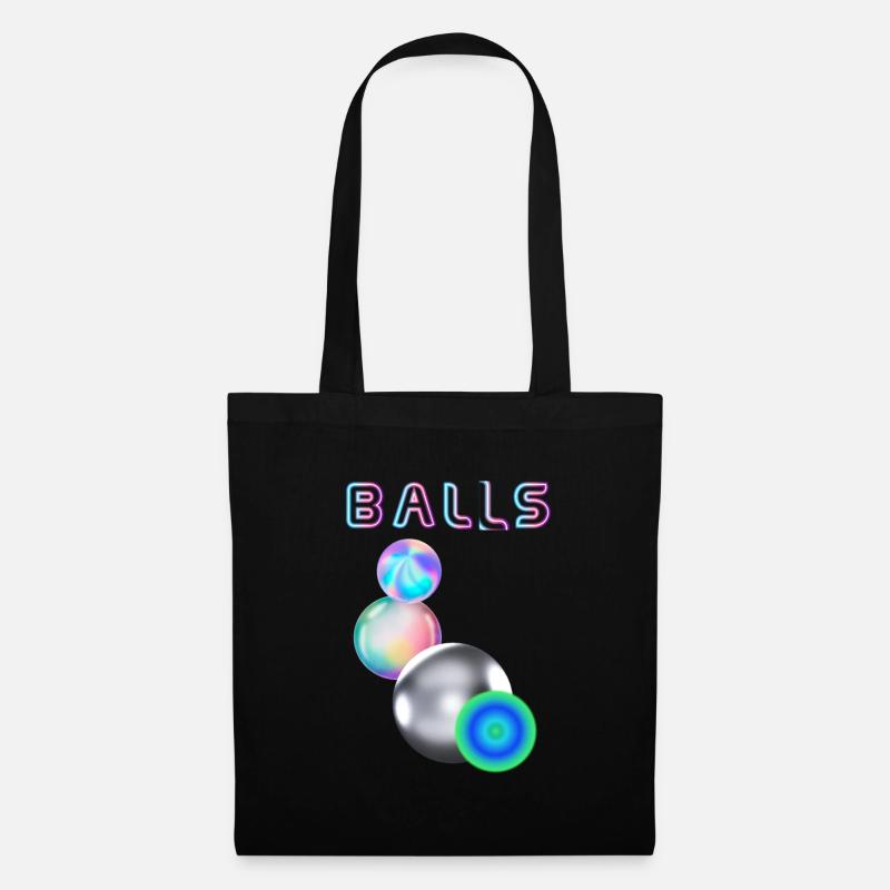 balls - Stoffbeutel - Schwarz