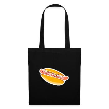 Hotdog - Stoffbeutel - Schwarz - Vorne