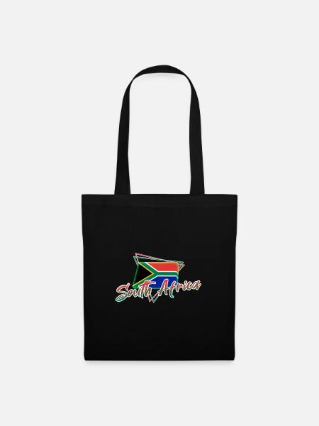 Südafrika - Stoffbeutel - Schwarz