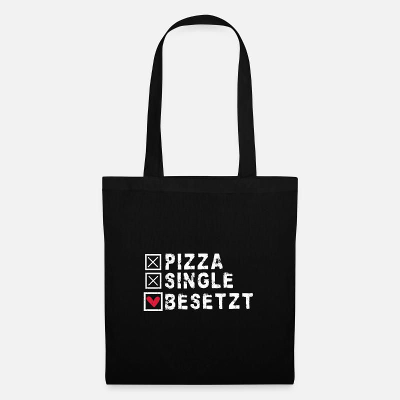 Pizza single occupied - Tote Bag - black