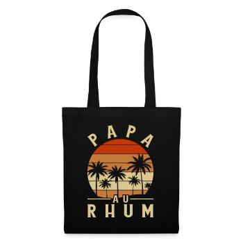Papa Au Rhum Apéro Fête Des Pères - Sac en tissu - noir - Devant