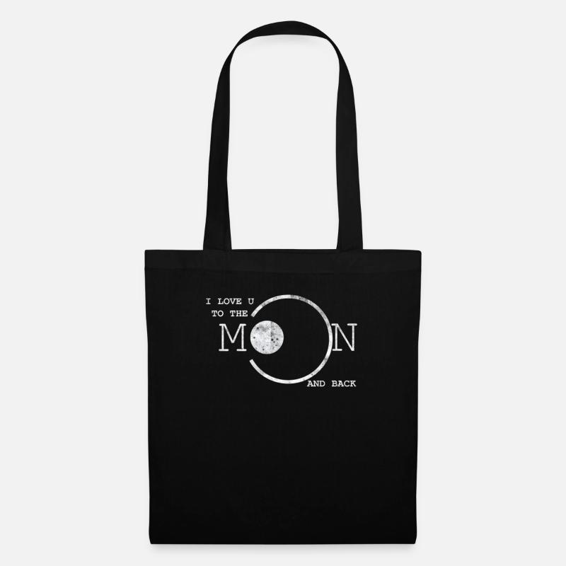 J'aime U - Sac en tissu - noir