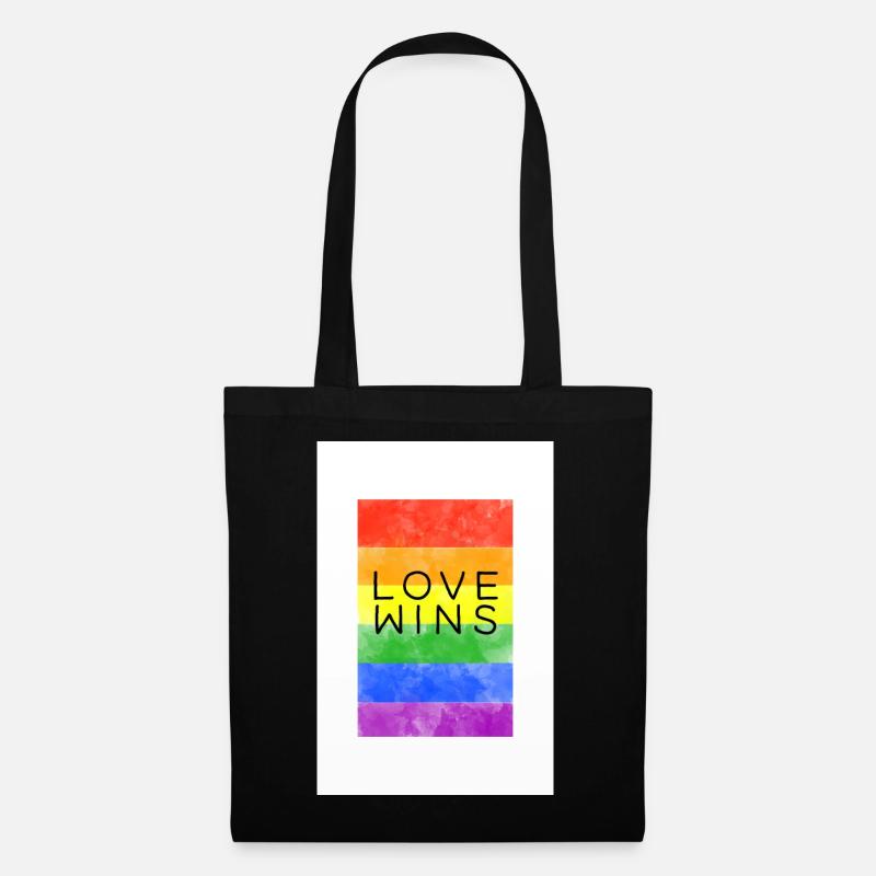 LoveWins - Stoffbeutel - Schwarz