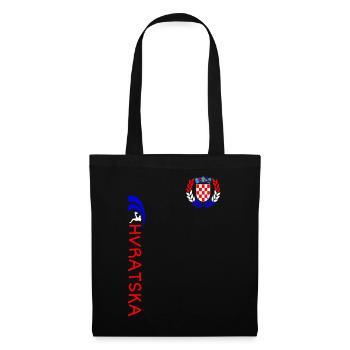 Croatie Football - Sac en tissu - noir - Devant
