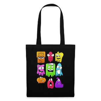 Funny ghosts - Tote Bag - black - Front