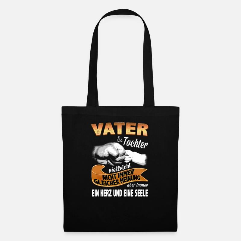 VATER & TOCHTER - Stoffbeutel - Schwarz