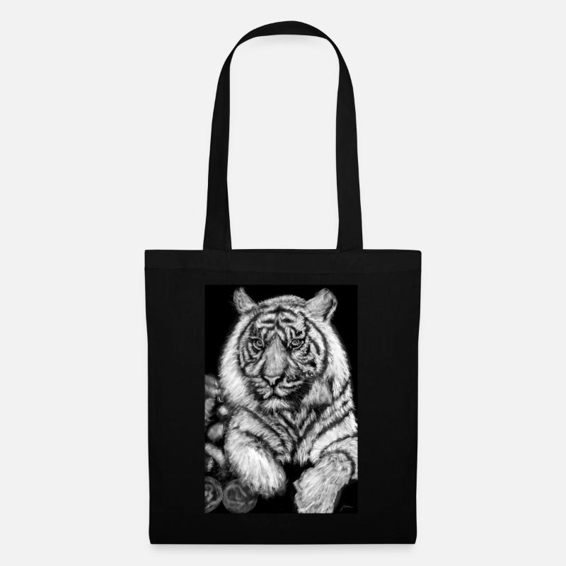 Tiger007 - Stoffbeutel - Schwarz