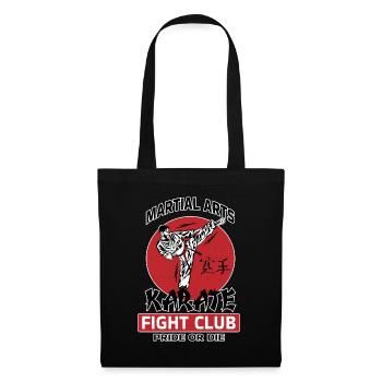 Karate Martial Arts - Stoffbeutel - Schwarz - Vorne