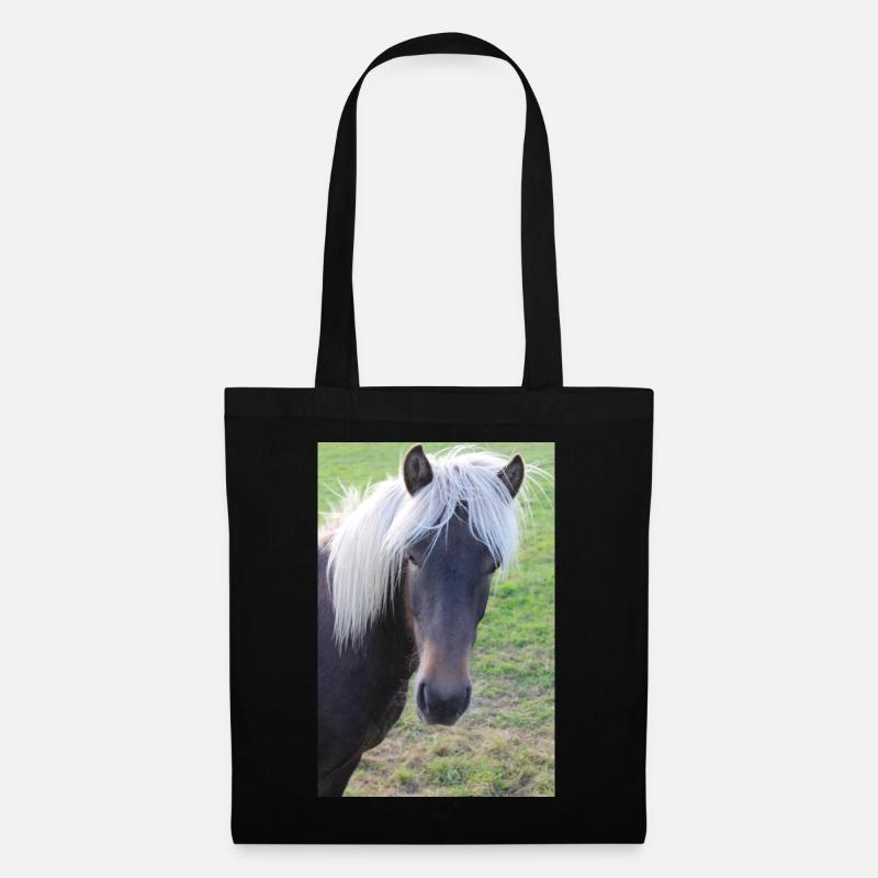 Affiche Cheval Cheval - Sac en tissu - noir