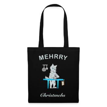 Mehrry Christmas, Cult Wolf - Tote Bag - black - Front